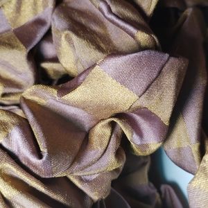 1/2 inch elastic at 8 length Checked Purple and Gold